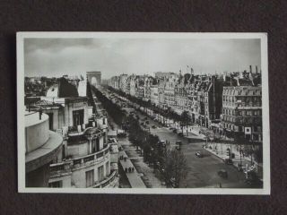 Paris Avenue Des Champs - ÉlysÉes Vtg 1930 
