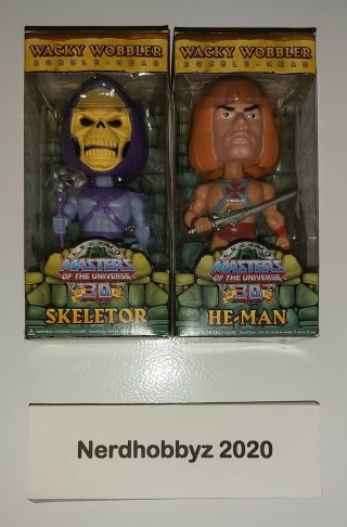 Wacky Wobbler Bobble - Head Skeletor & He - Man Masters Of The Universe 30th -