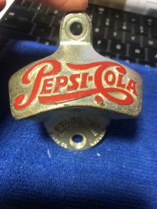 Vintage Retro Pepsi Cola Starr X Bottle Opener Wall Mount