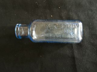Vintage Hires Rootbeer Extract Bottle Blue