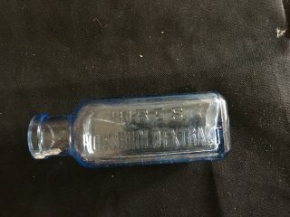Vintage Hires Rootbeer Extract bottle blue 3