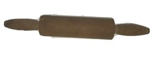 Vintage Wood One Piece Rolling Pin 13 Inches