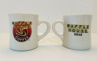 Set Of Waffle House 2 Retro Heavy Coffee Mug Serving Good Food Since 1955