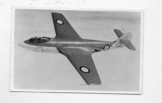 Vintage Rppc Photo Postcard Royal Navy Hawker Sea Hawk Airplane M511