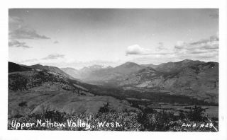 Rppc Upper Methow Valley,  Washington Fm Haase Photo Ca 1940s Vintage Postcard