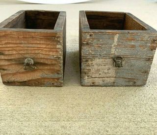 Old Vintage Wood Pull Out Sewing Furniture Storage Organization Drawers - 2