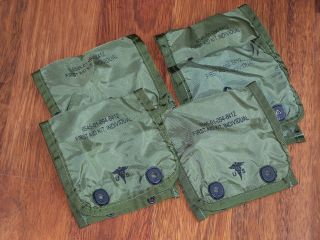 5 Pack Medic Pouch Military Usmc Army First Aid Bag Case Nsn 6545 - 01 - 094 - 6142