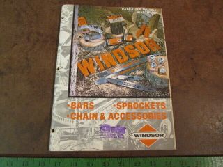Vintage Windsor Chainsaw Bar Sprocket Chain Guide Paper Print Remington Echo