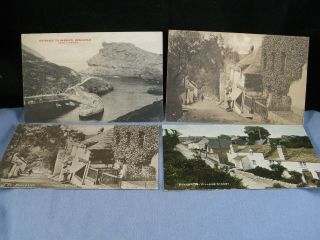Vintage Antique Postcards Pictures Photos Boscastle X4 Cornwall Souvenirs