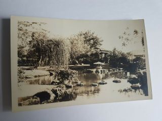 Postcard Vintage Real Photo Water Scene Unknown Location