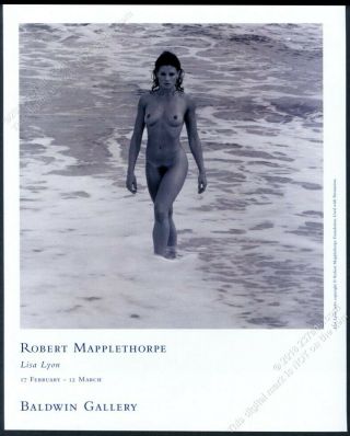 2006 Robert Mapplethorpe Nude Woman Photo Baldwin Art Gallery Vintage Print Ad