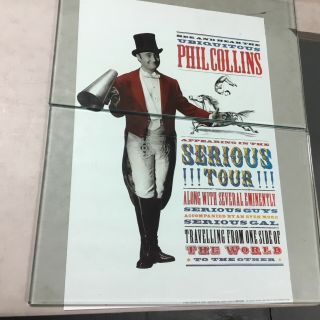 Phil Collins Serious Tour Poster 20” X 30” P18