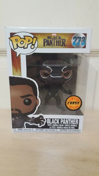 In Hand Funko Pop Marvel Black Panther Chase 273 Rare Vaulted Chadwick Boseman