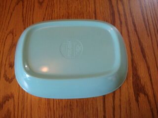 Vintage TEXAS WARE Divided TURQUOISE Serving Dish A - 116 3