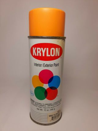Vintage 1991 Krylon Bright Yellow/john Deere Yellow Spray Paint Can 1804