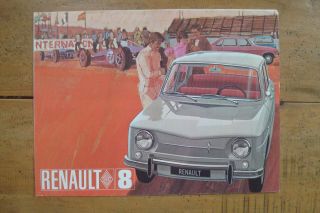 1969 Renault 8 Brochure.  Built In Canada