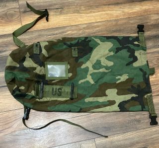 Military Woodland Stuff Sack Compression Bag Official Us Army Gear Camo Sac