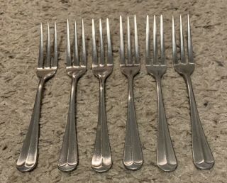 Stanley Roberts Jefferson Manor Stainless 6 1/2 " Salad Forks Set (s) Of 6