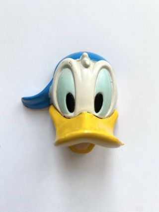 Vintage Disney Donald Duck Head Magnet Rare