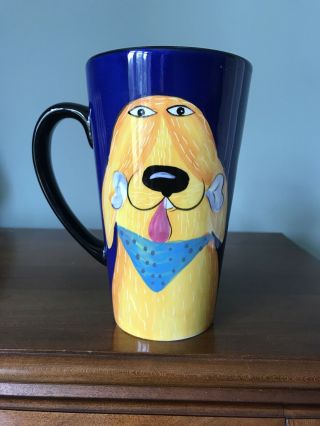 Vintage Tall Dog Mugs By Artist Mary Naylor 3