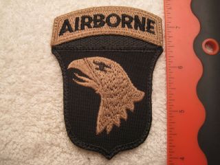 Us Army Desert War Era Theater Made 101st Airborne Division Loop Backing Patch