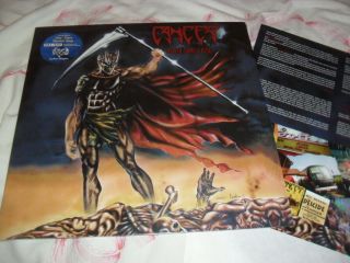 Cancer - Death Shall Rise - Awesome Mega Rare Ltd Edition Blue Vinyl Lp Numbered