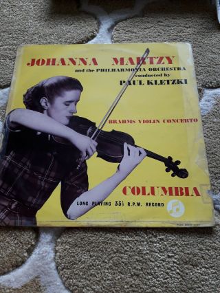 33cx 1165 Brahms Violin Concerto / Johanna Martzy / Kletzki B/g