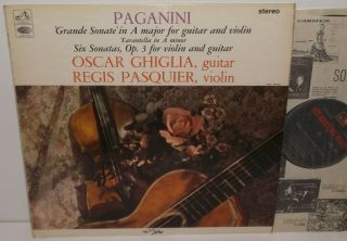 Csd 3511 Paganini Sonata For Guitar And Violin Oscar Ghiglia & Regis Pasquier