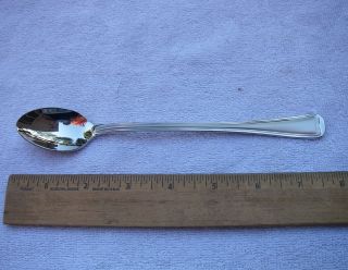 Gorham Stainless Monet Frosted Pattern Iced Tea Spoon - 7 5/8 Inches -