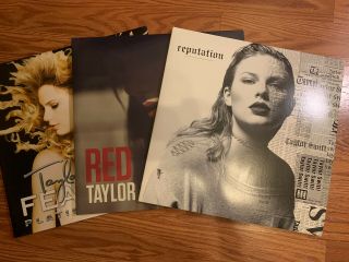 3x Taylor Swift Vinyl Bundle - Reputation,  Red,  Fearless