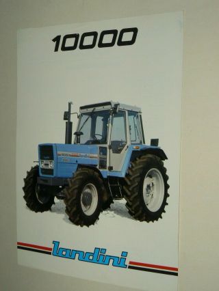 Prospectus Brochure Tracteur Landini 10000 Tractor Traktor Trattore Prospekt