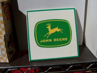 John Deere Ceramic Tile,  Coaster,  Wall,  Trivet,  Or Displayed