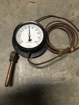 Vintage Marsh Instruments Thermometer 1 - 120 Vintage.