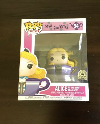 Funko Pop Rides Alice Mad Tea Party Spinning Teacup Disney Parks Exclusive 54