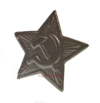 Soviet Ussr Russian Red Army Military Small Green Star Pilotka Soldier