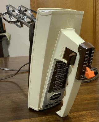 Vintage Sunbeam Mixmaster Heavy Duty Electric Hand Mixer 5 Speed 3 - 76