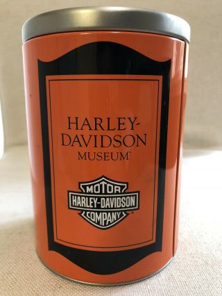 Harley Davidson Museum Motor Oil Coin Bank 6” Can 2