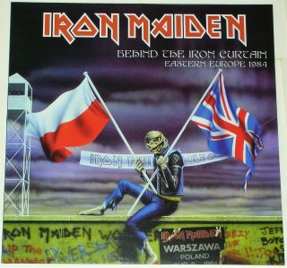 Iron Maiden – Behind The Iron Curtain – Poland,  Hungary 1984,  Color Vinyl,