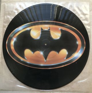 Batman Batdance By Prince 12” Vinyl Picture Disc Record From The 1989 Movie Rare
