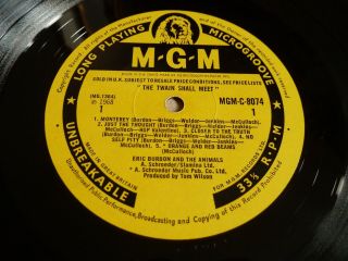 Eric Burdon & The Animals - The Twain Shall Meet Rare 1968 UK MGM Psych LP - 1/ - 1 2