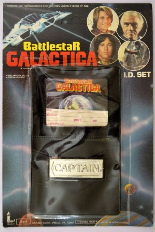 1978 Battle - Star Galactica I - D Set On Display Card Unpunched