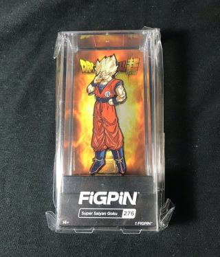 Figpin 276 Dragon Ball Z Saiyan Goku One Of 1,  000 Nycc Official Hard Case