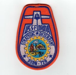 Uss Florida Ssbn 728 - Crest Bc Patch Cat No B782