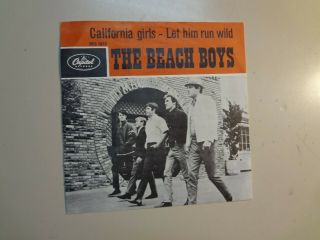 Beach Boys: California Girls - Let Him Run Wild - Holland 7 " 65 Capitol Hfc 1052 Psl