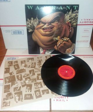 Warrant Dirty Rotten Filthy Stinking Rich Vinyl Lp Columbia Fc C 44383 Vg,