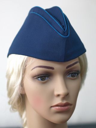 The Air Force Uniform Of Wool Blend Fabric Of Blue Color With Two Blue Edges