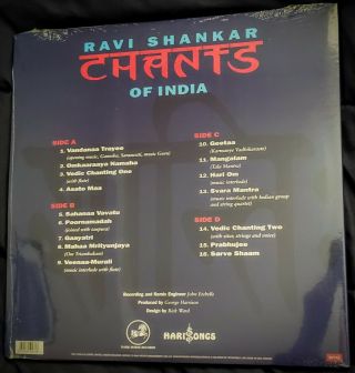 Ravi Shankar & George Harrison Chants Of India 2 x Red Vinyl LP RSD 2020 3