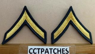 Us Army Private First Class Rank Chevron (pair) Patch
