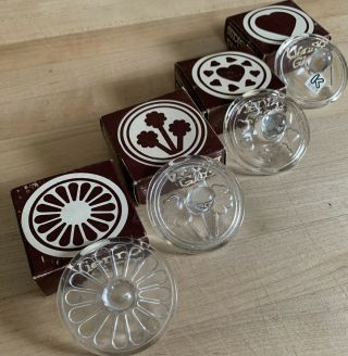 Vintage Vienna Glass Cookie Stamps Alfrede Knobler And Company Set Of 4