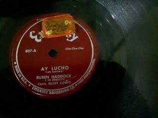 Ruben Haddock Y Su Orquesta - Ay Lucho - En La Botella 78rpm " Rare " Guaracha -